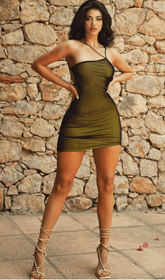 Schmales Hüftwickelkleid